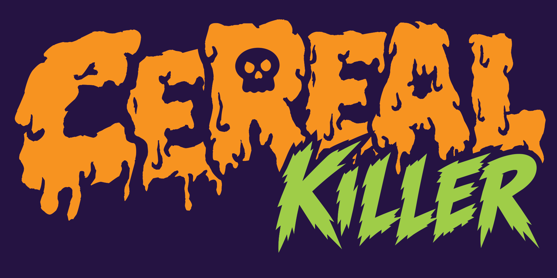 Cereal Killer illustrated lettering and logo